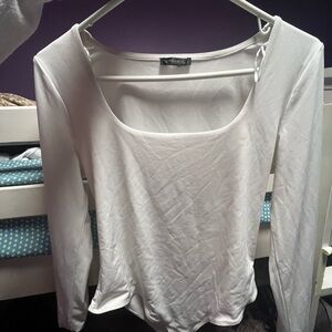 White Long Sleeve Top